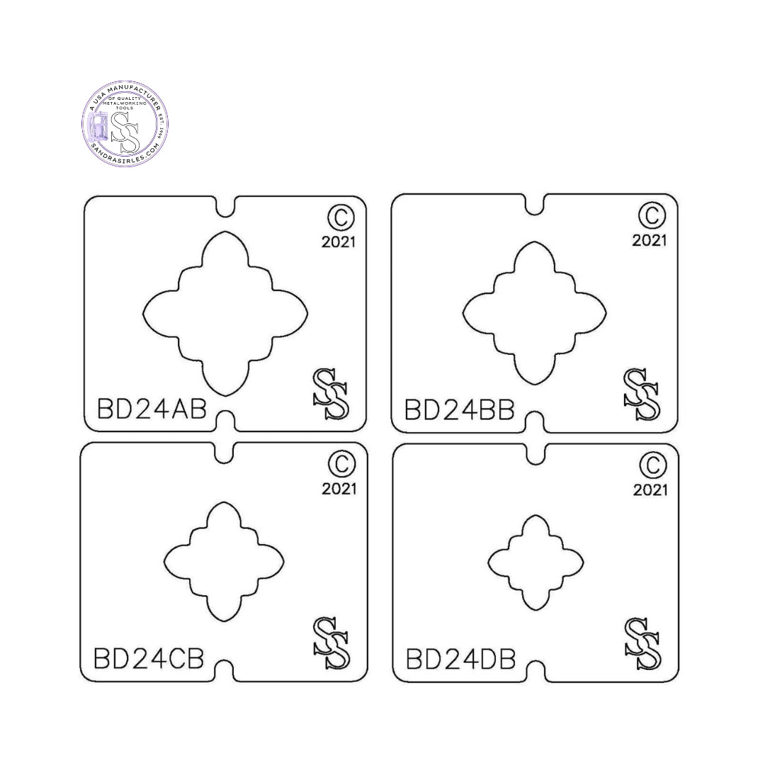 SS BLANKING DIE 3 PIECE SET BD24 DESIGN